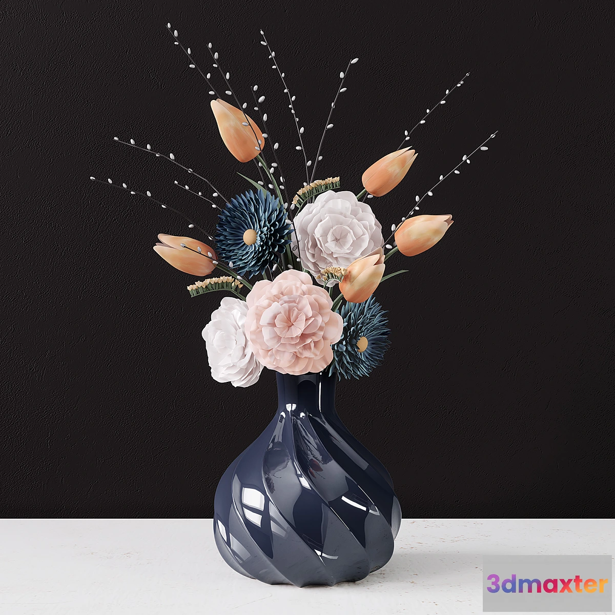 1340632 - Decor Flowers set 2 3D Max