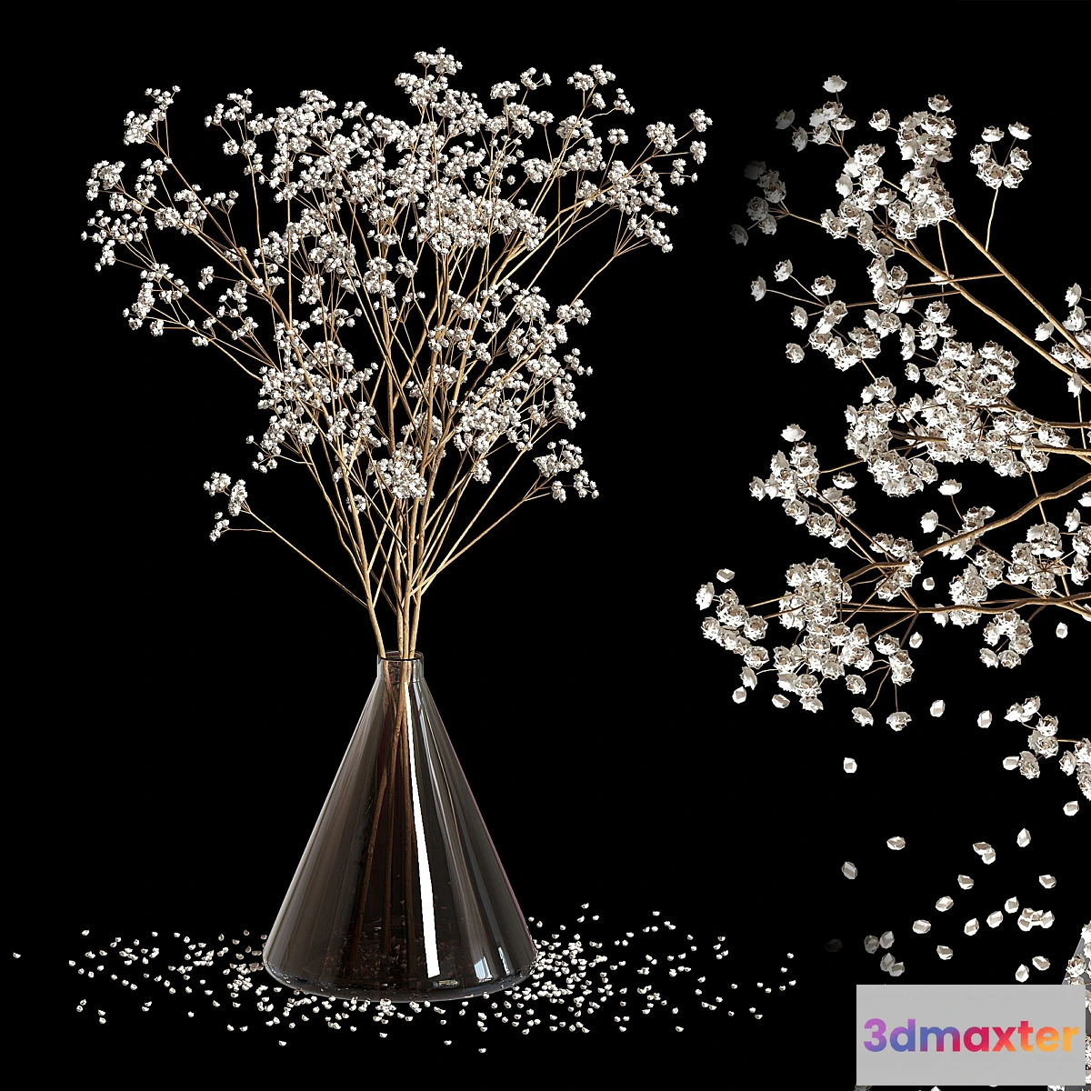 1343815 - Dry Flowers_2 3D Max