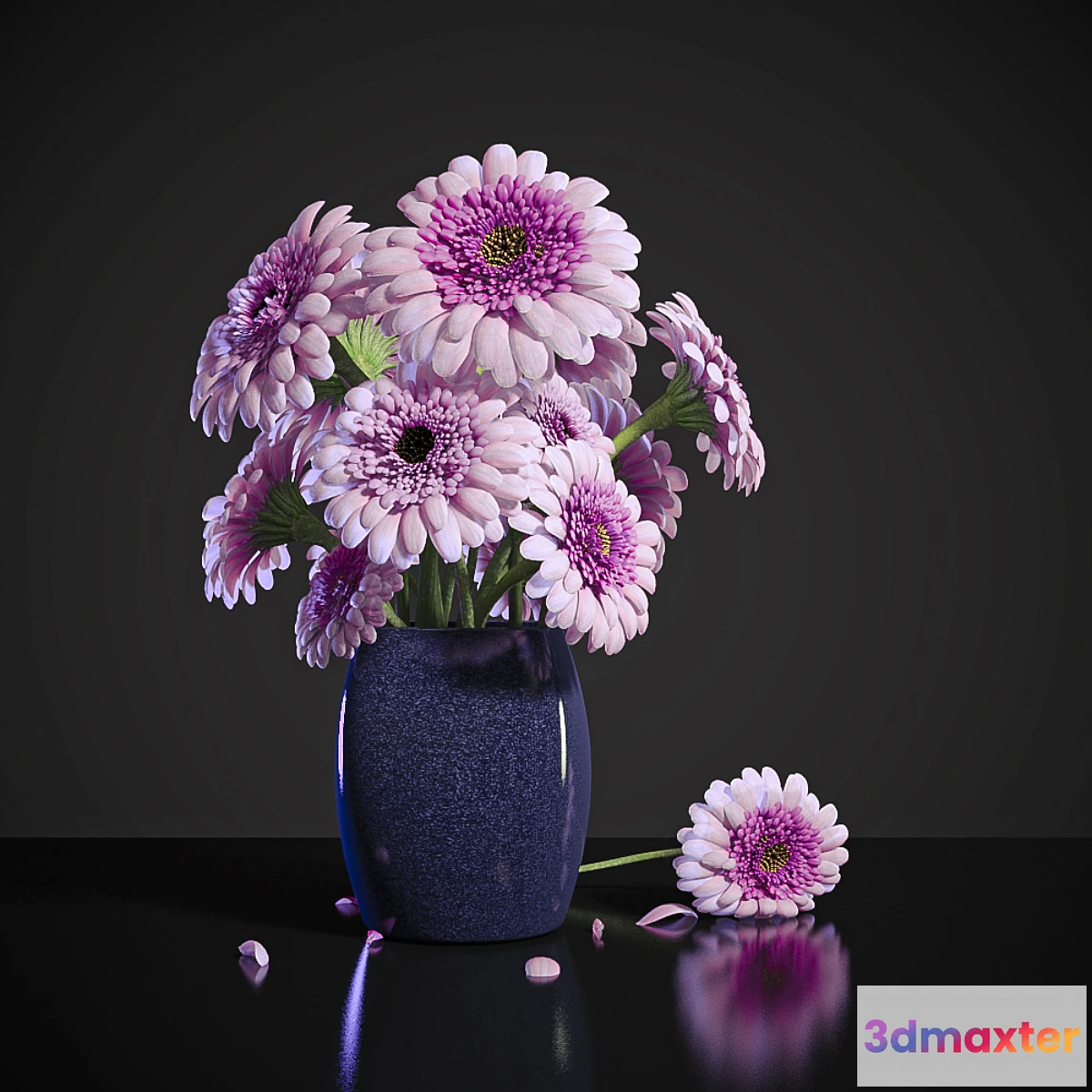 1406680 - PINK DEW GERBERA 3D Max