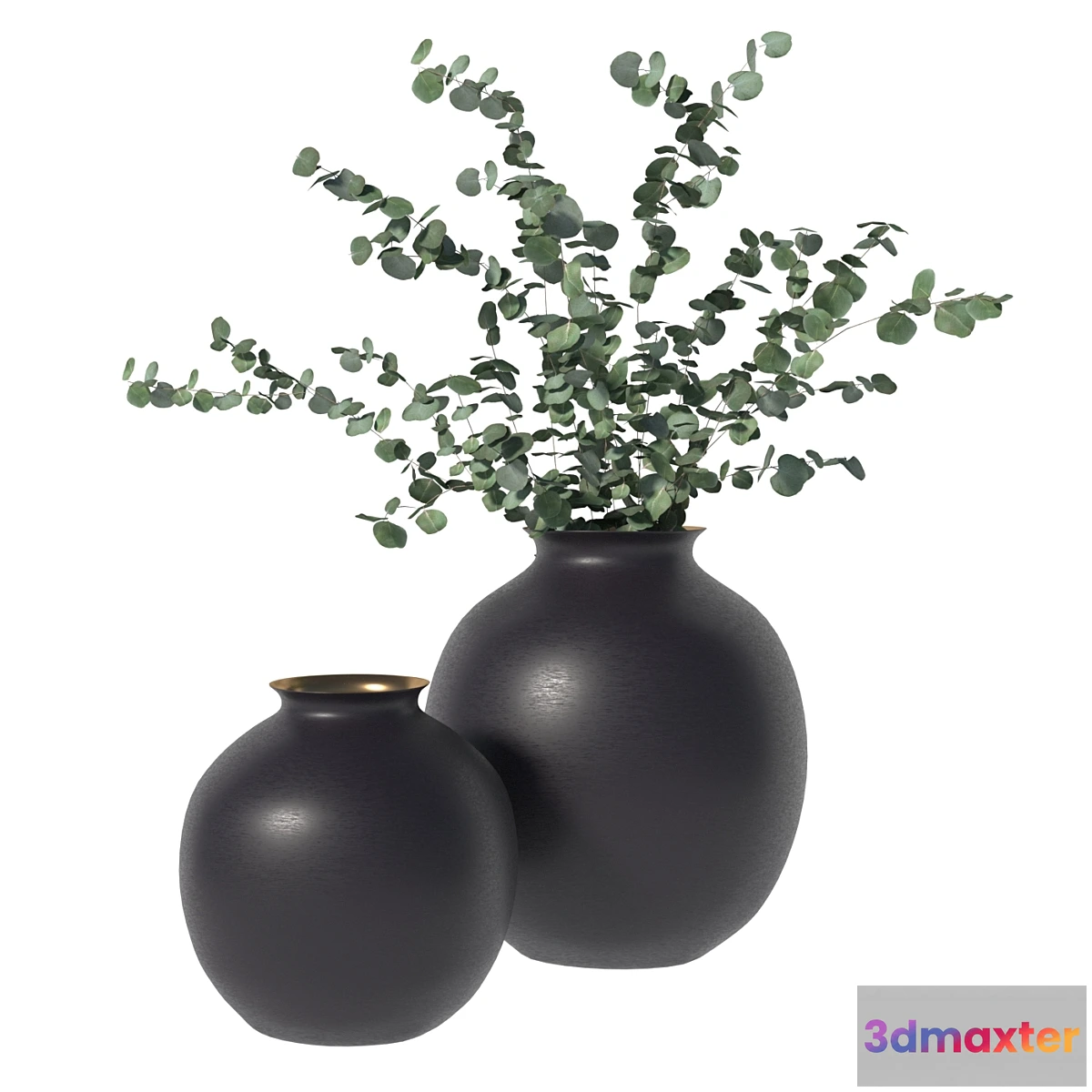 1411032 - RH Burnished Brass Vase 3D Max