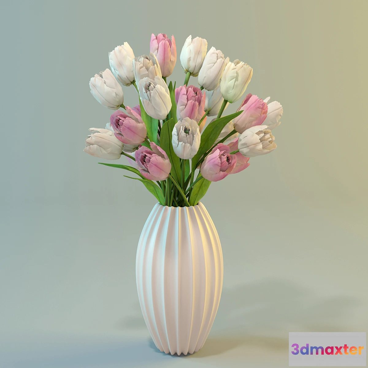 1413372 - Tulips in a vase 3D Max