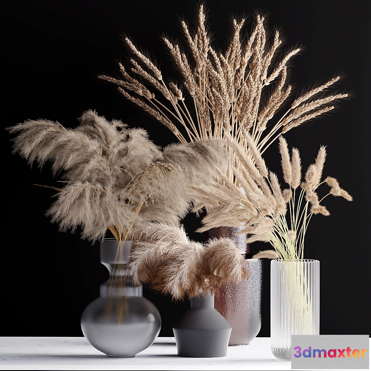 1444888 - Bouquet in a vase 85 3D Max