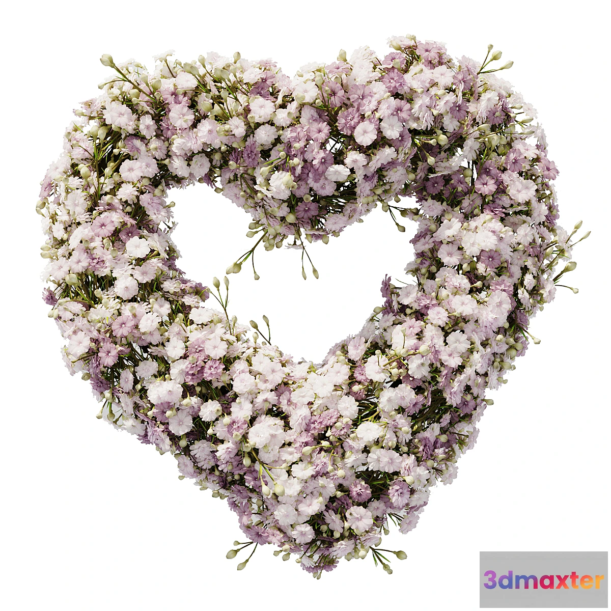 1449964 - gypsophila wreath 3D Max