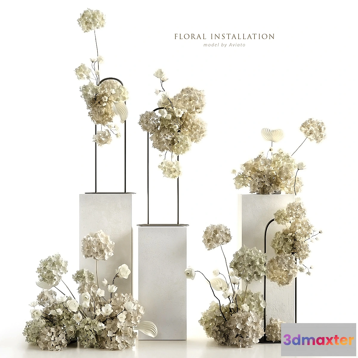 1456378 - Floral installation 3D Max