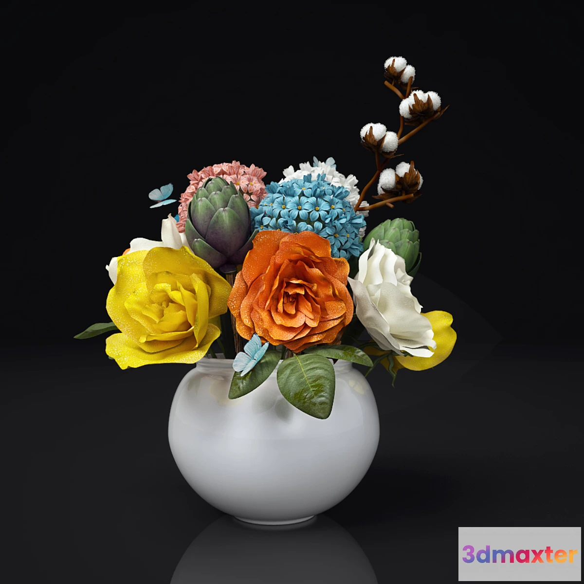 1457458 - Bright bouquet 3D Max