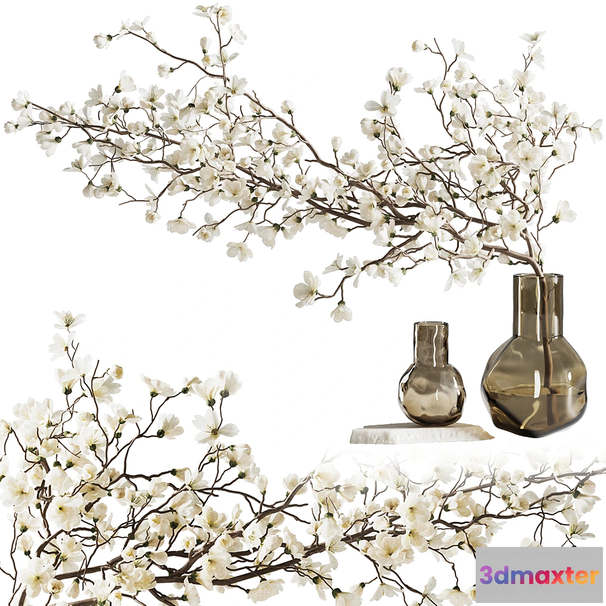 1473878 - Blooming branch in a vase 3D Max