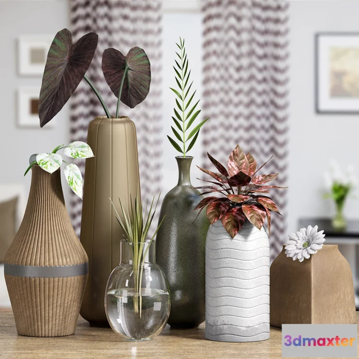 1476214 - DECORATIVE VASES SET -3 3D Max