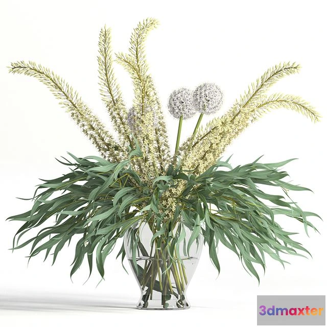 1538330 - Mint tints bouquet 3D Max