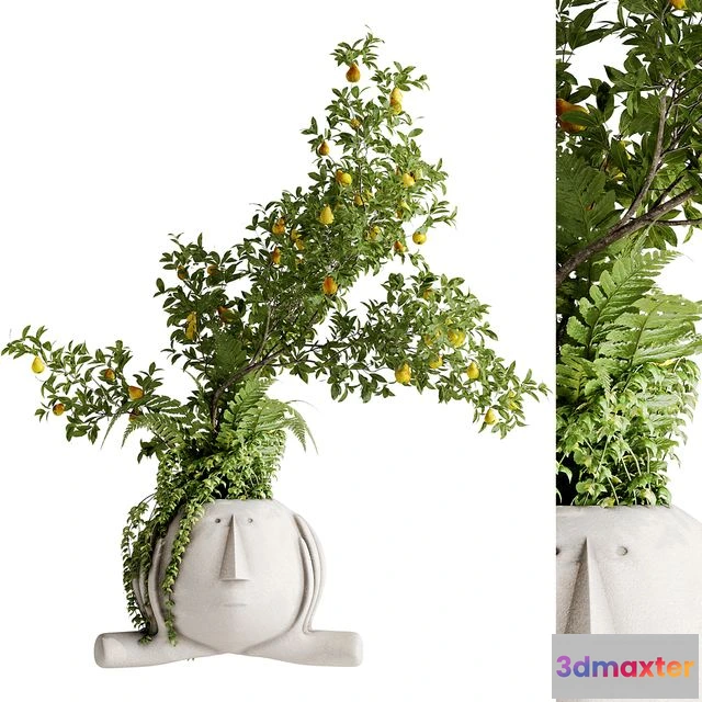 1551653 - Inserting plant bouquets into sculptures 3D Max