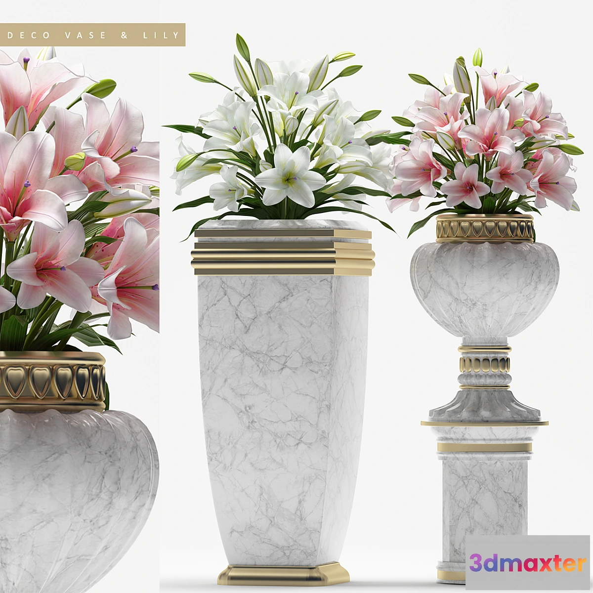 581674 - DECO VASE & LILY