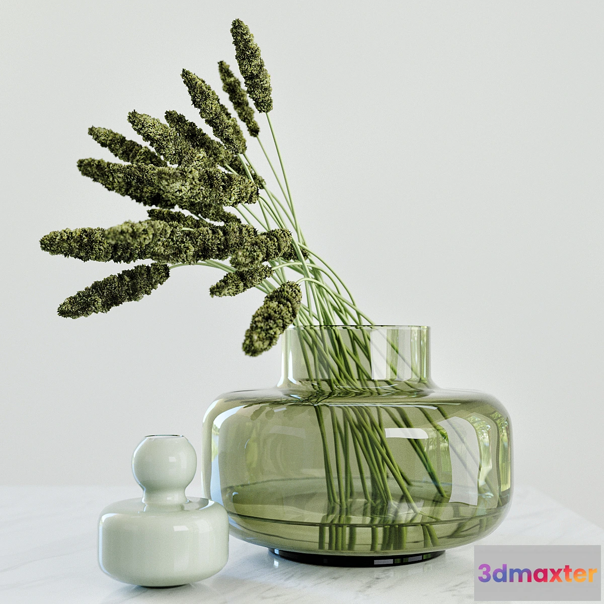 582742 - Modern grass arrangement in a vase