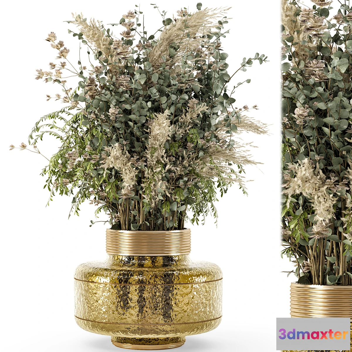 591692 - Collection Indoor Plants in Glass Pots - Set 722