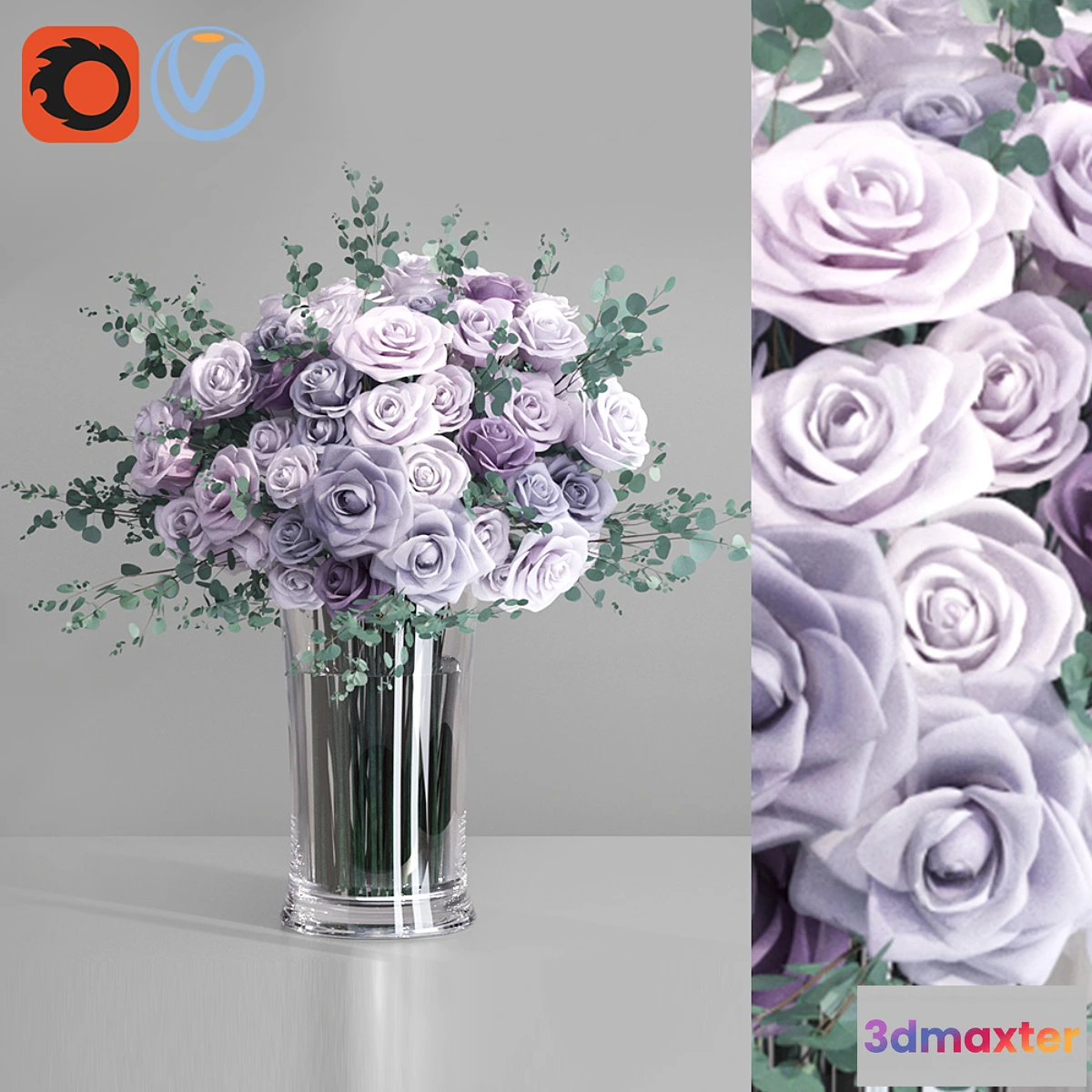 594374 - Lavender Europe Roses Bouquet