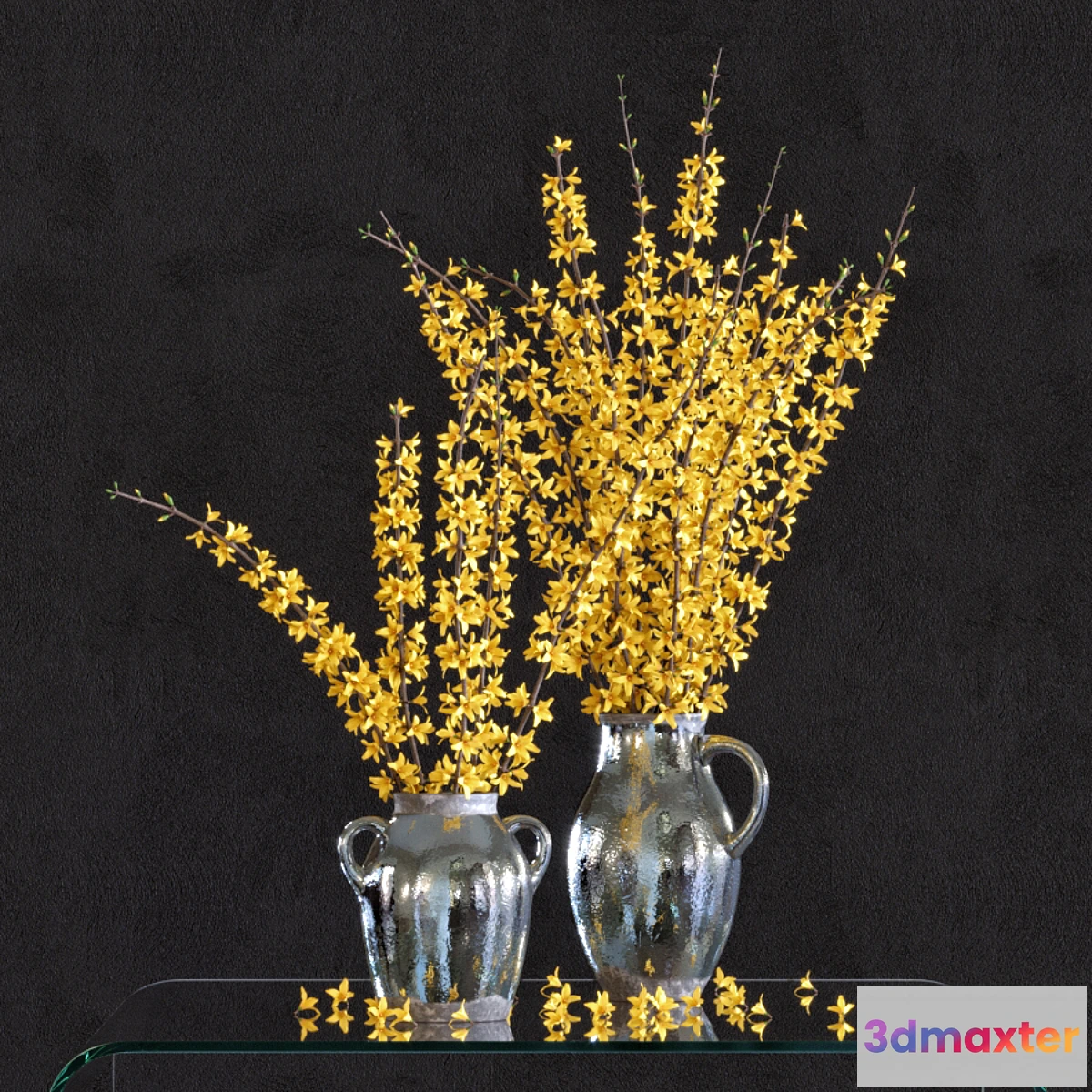 594632 - Flower Arrangement Forsythia Set1