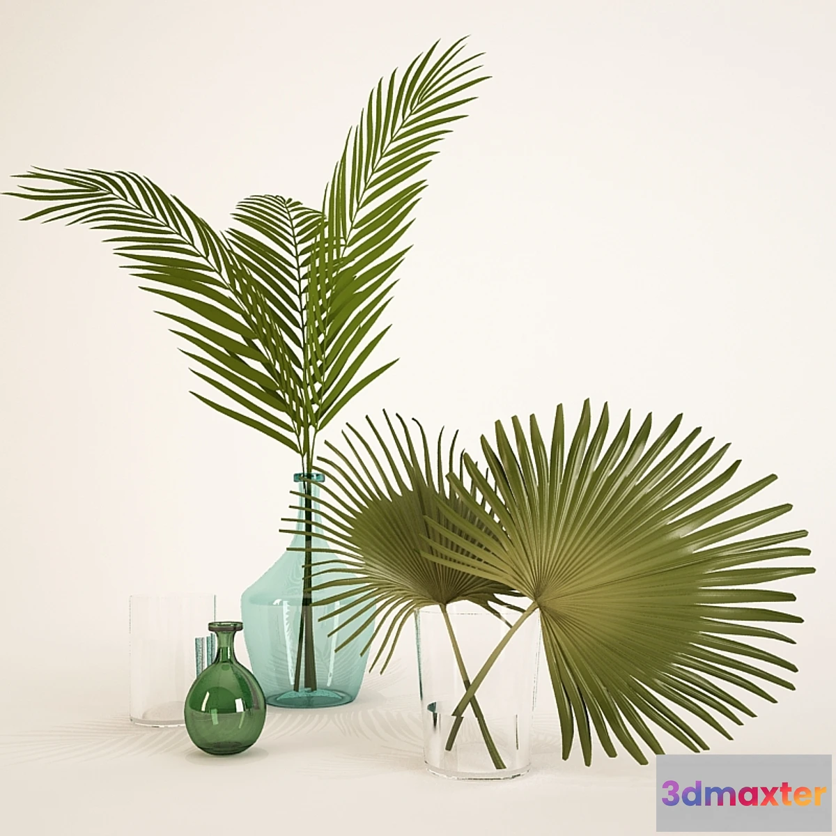 631815 - palm leaves in a vase