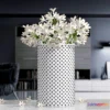 636541 - White Flower Vase - No.2