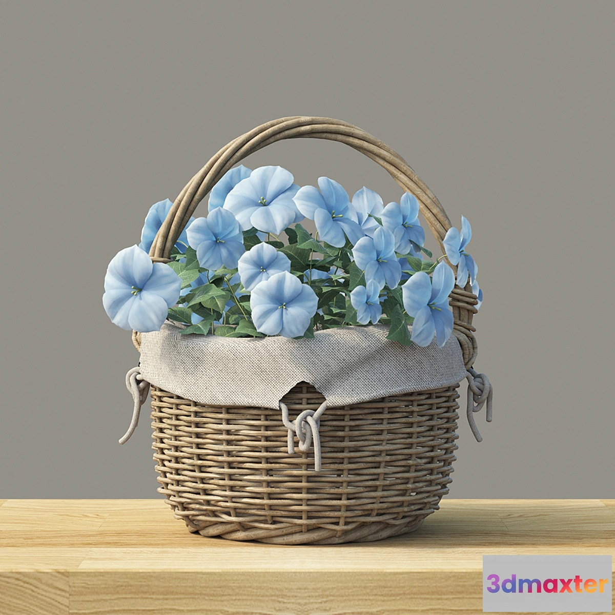 645957 - Basket with flowers