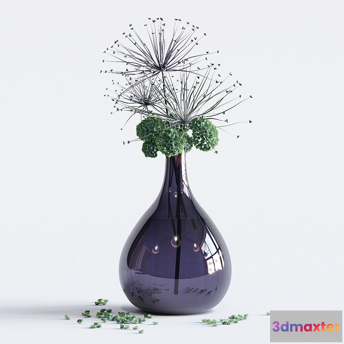 646059 - Flowers in a glass vase