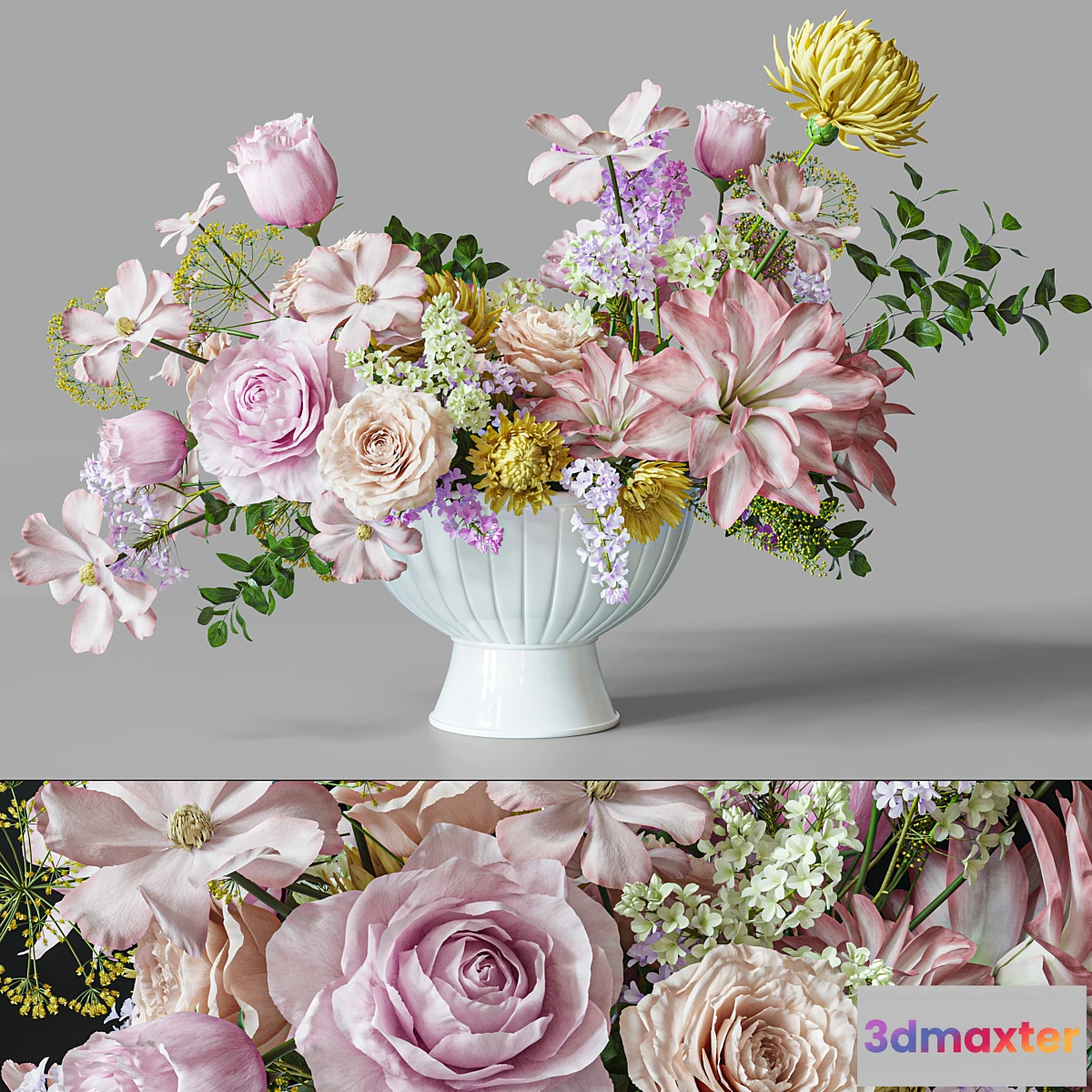 675633 - Flower Set 032 Centerpiece