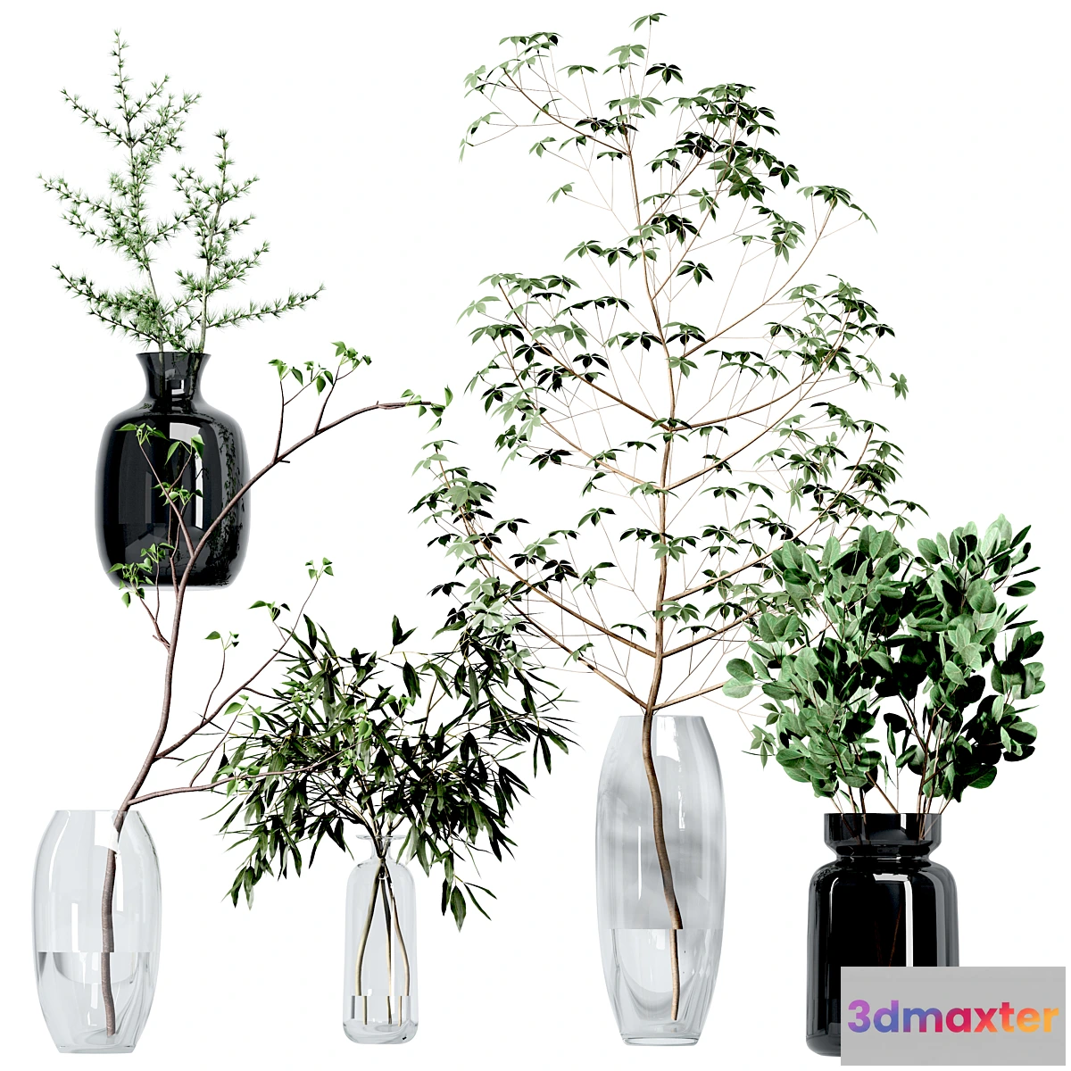 687216 - Set of branches in vases - No.2