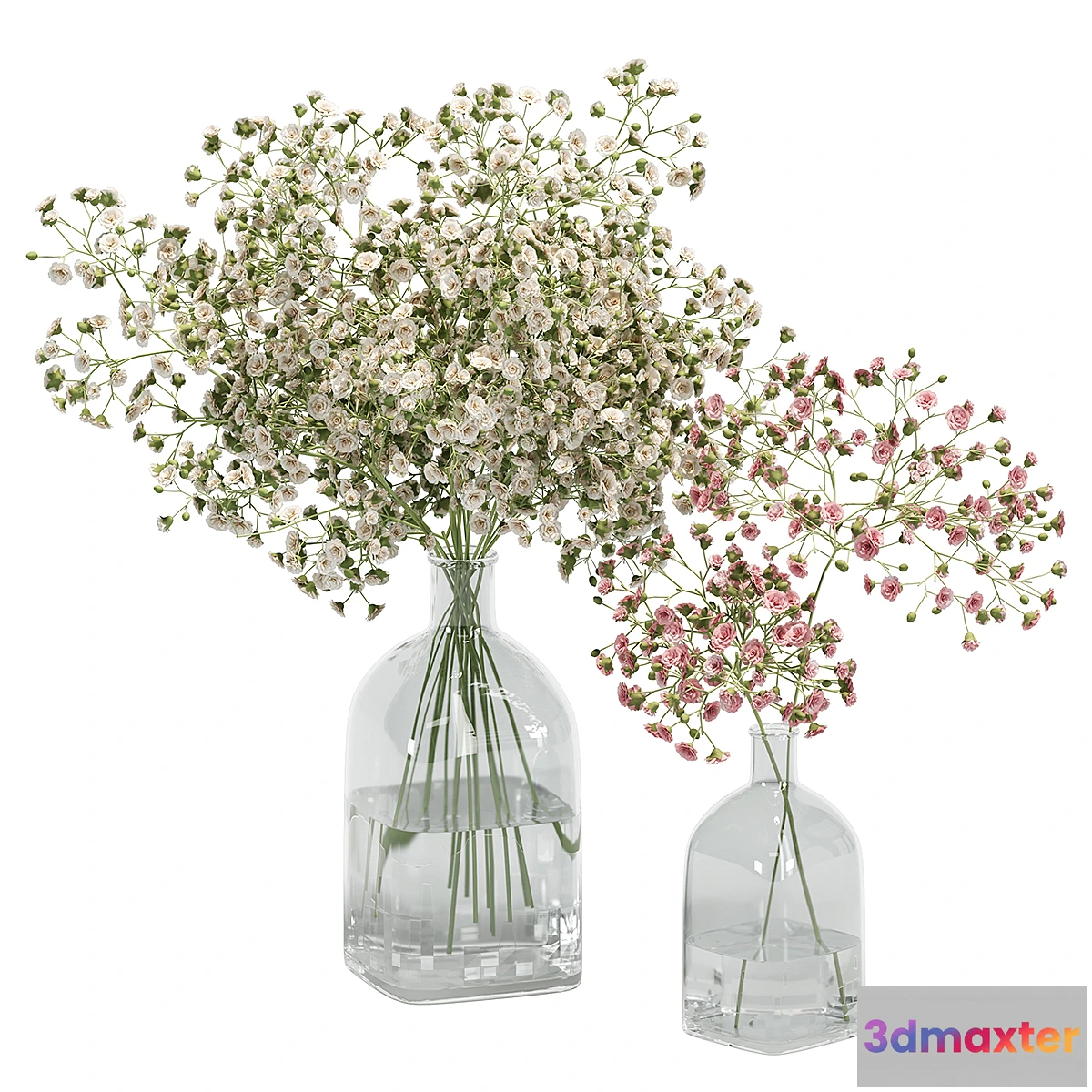 687260 - Flowers Bouquet In Glass Vase _ 02