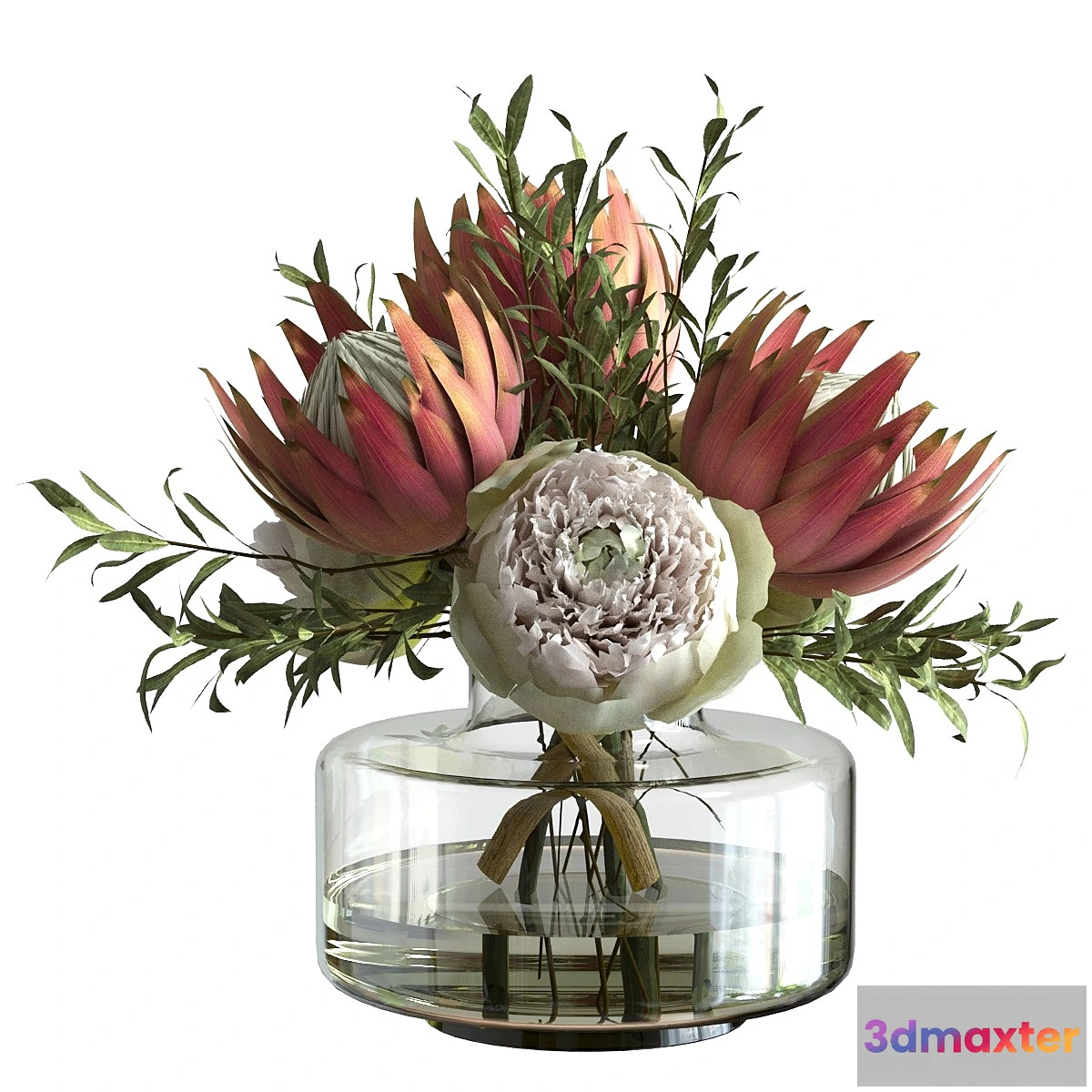 687544 - Bouquet with peonies and proteas
