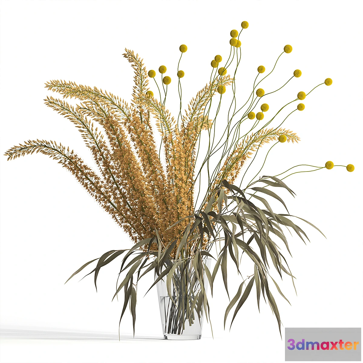 716286 - Eremurus & eucalyptus & craspedia bouquet - No.2