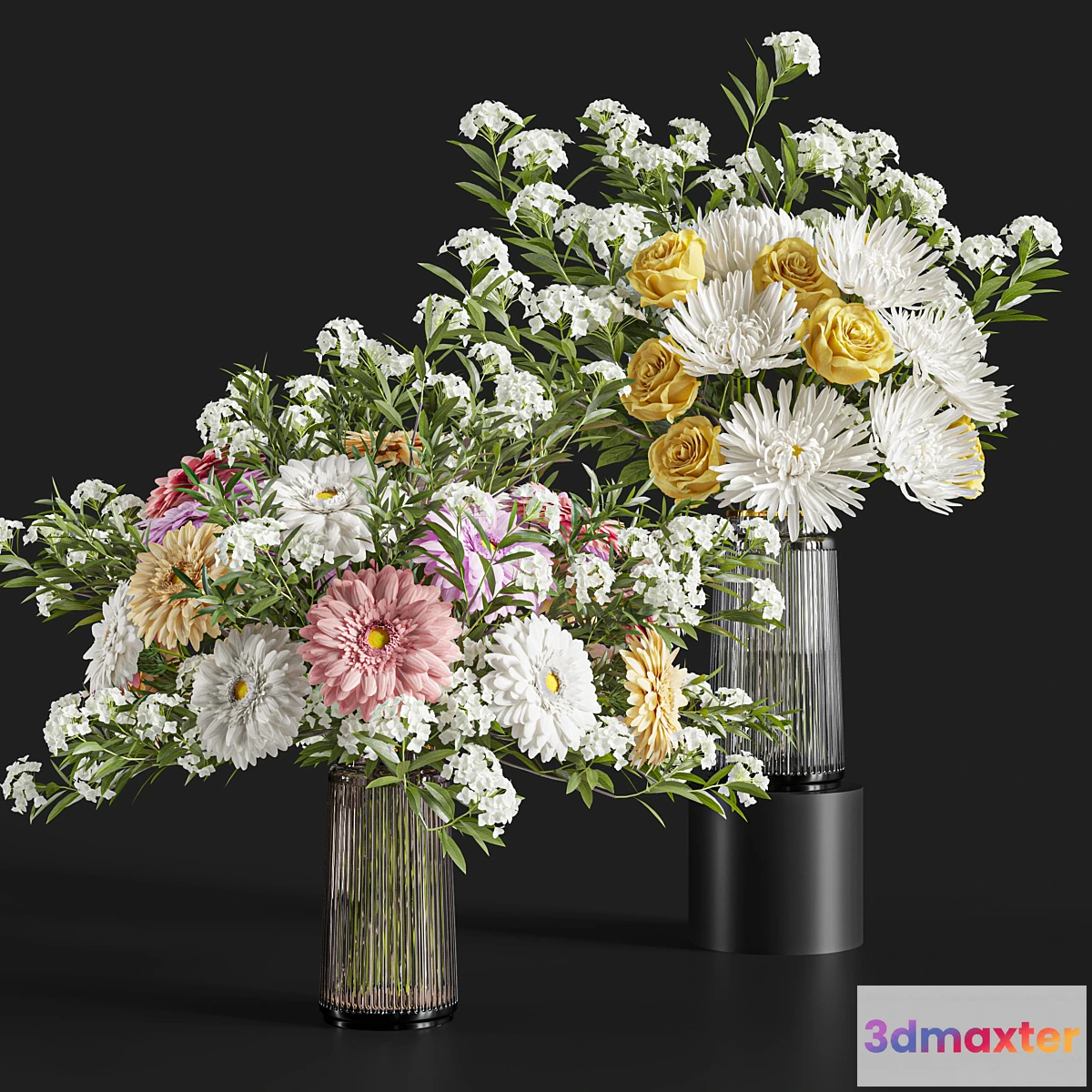 777771 - Flower Set 021 Gerbera Chrysanthemum - No.2