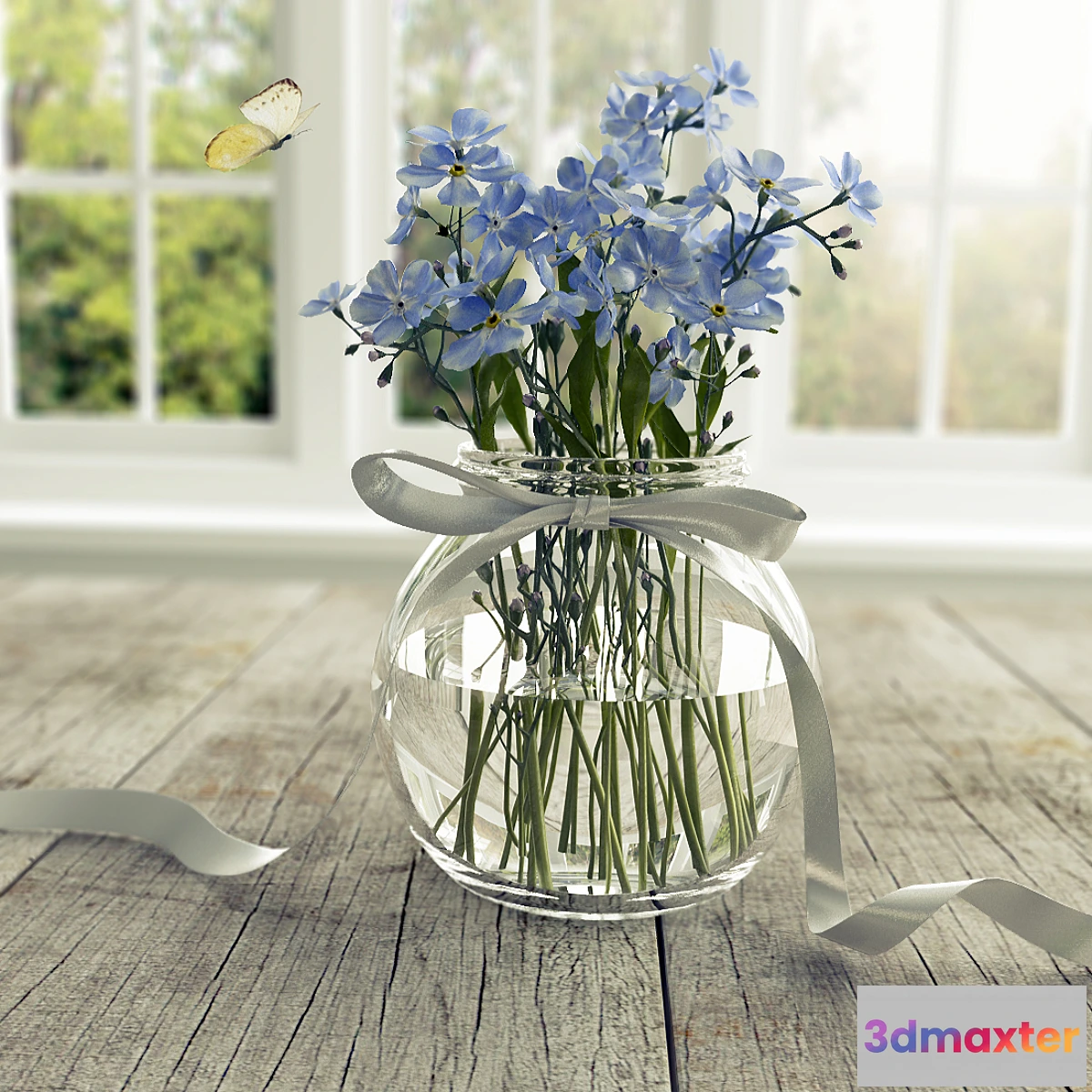 791886 - Flowers and butterfly - No.3