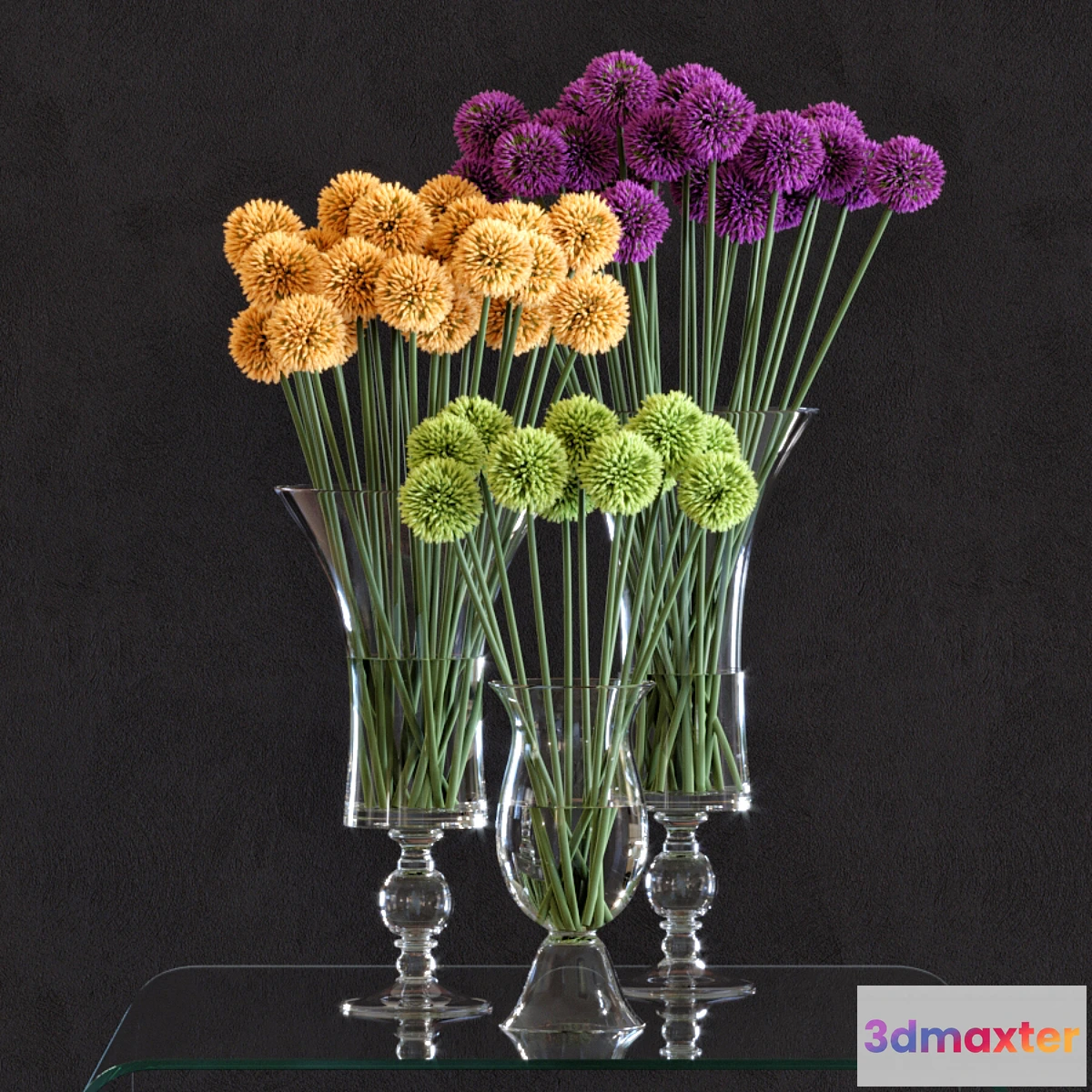 856737 - Flower Arrangement Allium Set1