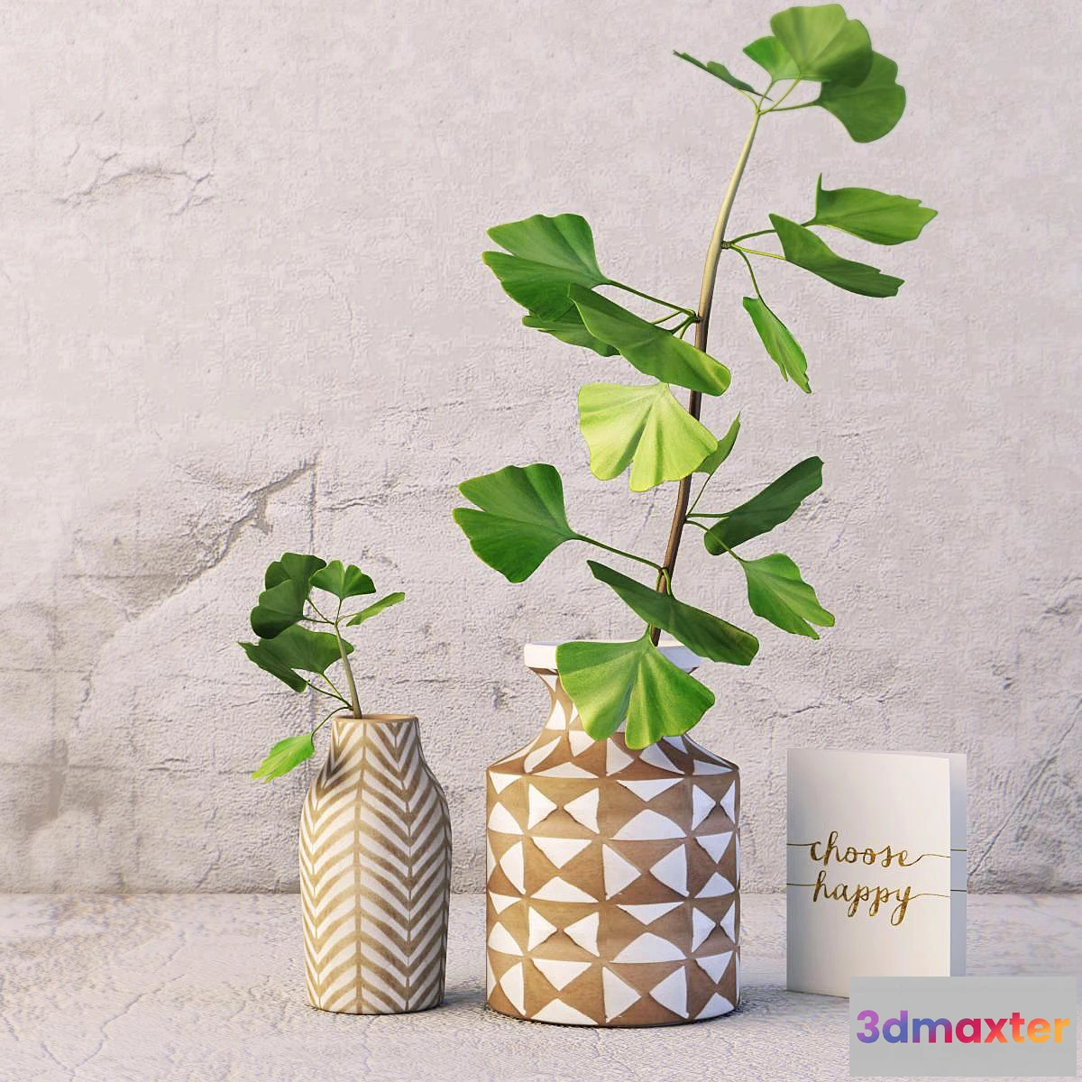 899006 - Kolya vase and gingo branch - No.4