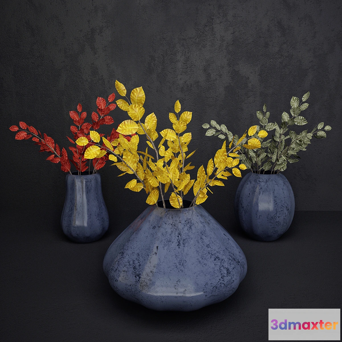 899046 - Vase with leaves - No.2