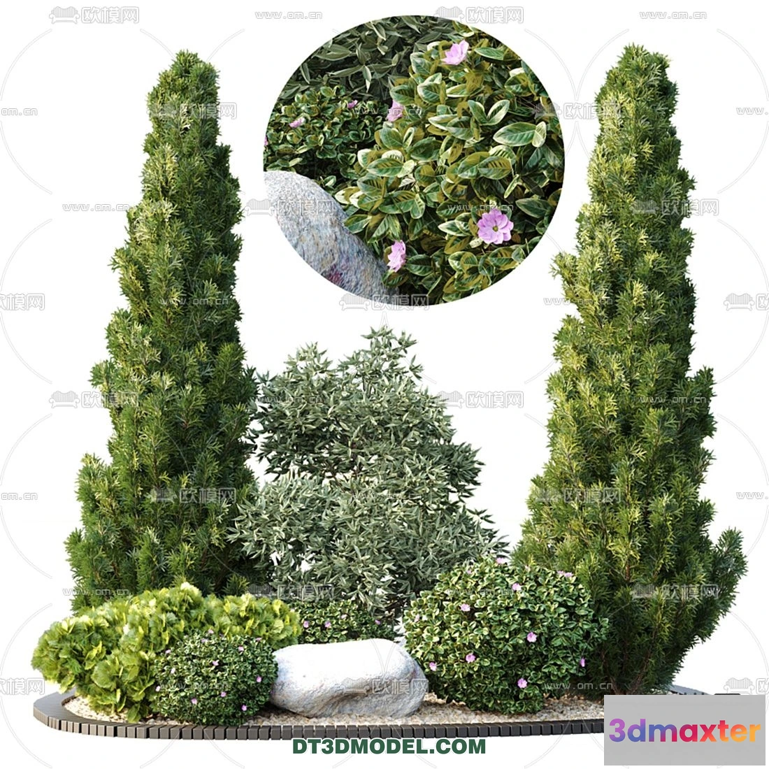 1238262 - PLANTS - BUSH - VRAY  CORONA - 3D MODEL - 255