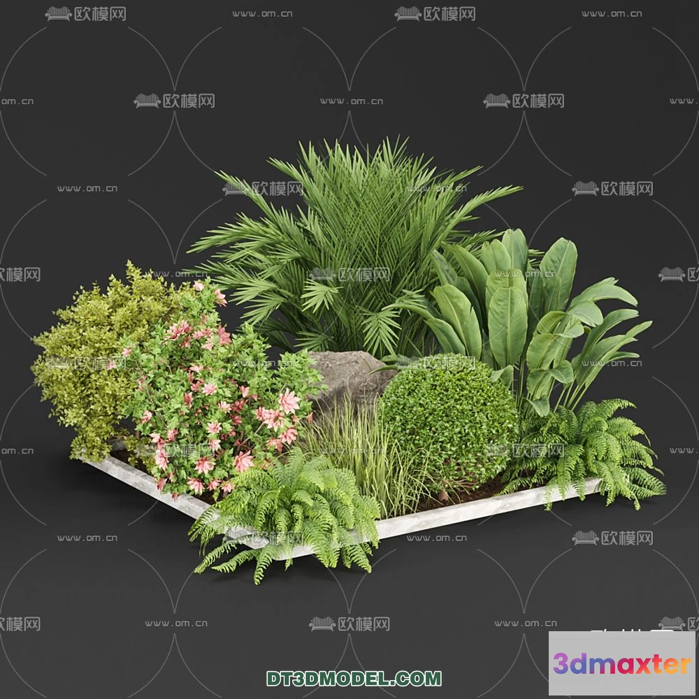 1238272 - PLANTS - BUSH - VRAY  CORONA - 3D MODEL - 260