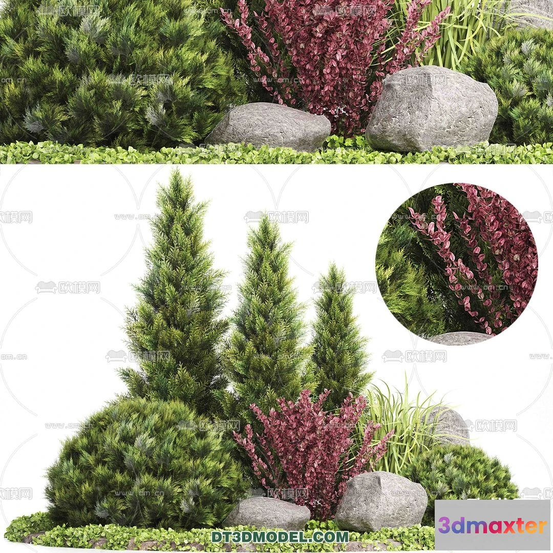 1238298 - PLANTS - BUSH - VRAY  CORONA - 3D MODEL - 273