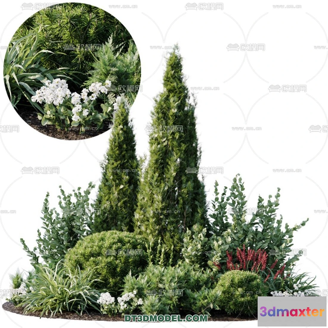 1238302 - PLANTS - BUSH - VRAY  CORONA - 3D MODEL - 275