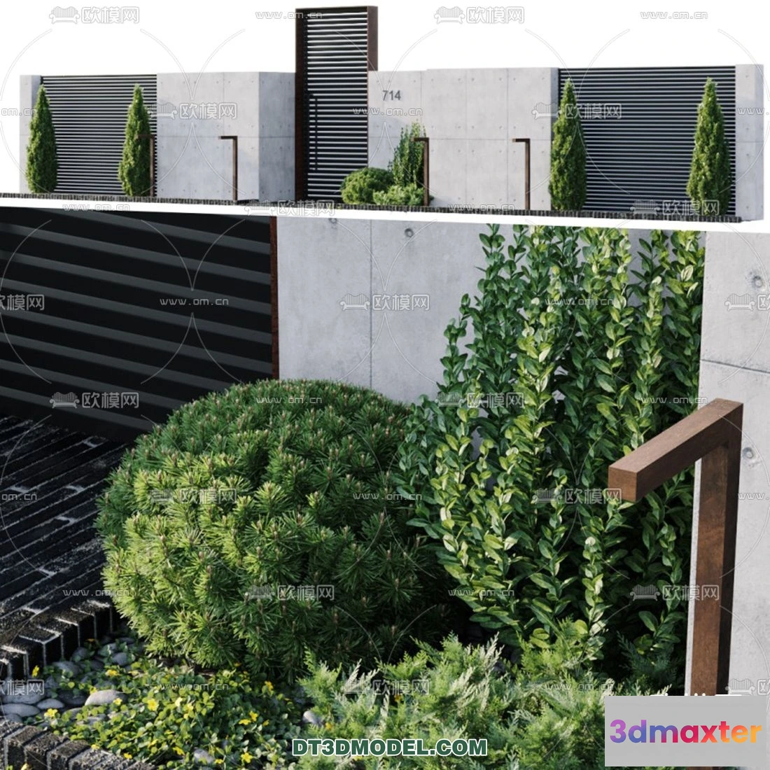 1238304 - PLANTS - BUSH - VRAY  CORONA - 3D MODEL - 276