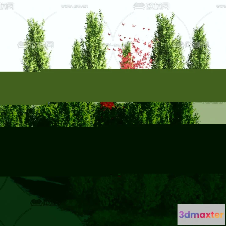 1238348 - PLANTS - BUSH - VRAY  CORONA - 3D MODEL - 298