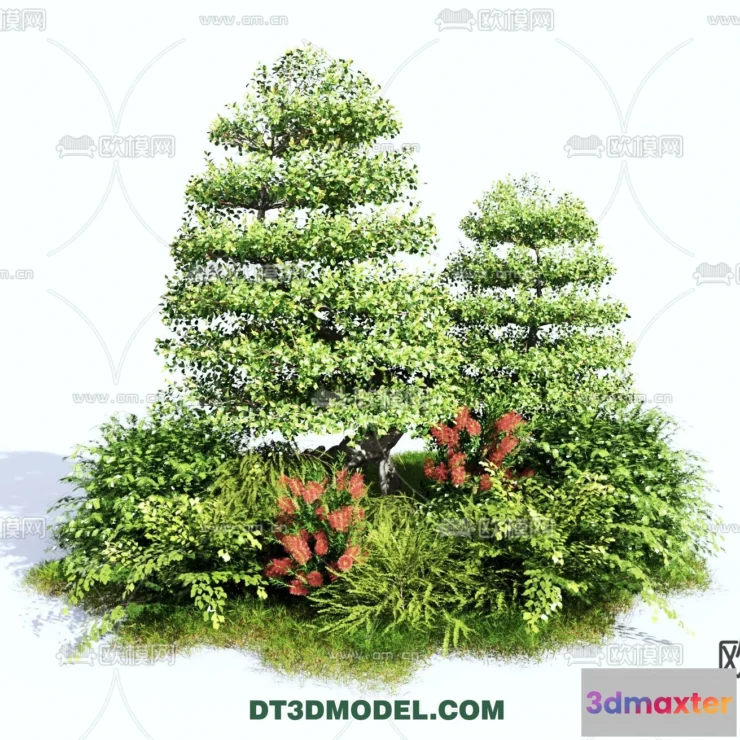 1238350 - PLANTS - BUSH - VRAY  CORONA - 3D MODEL - 299