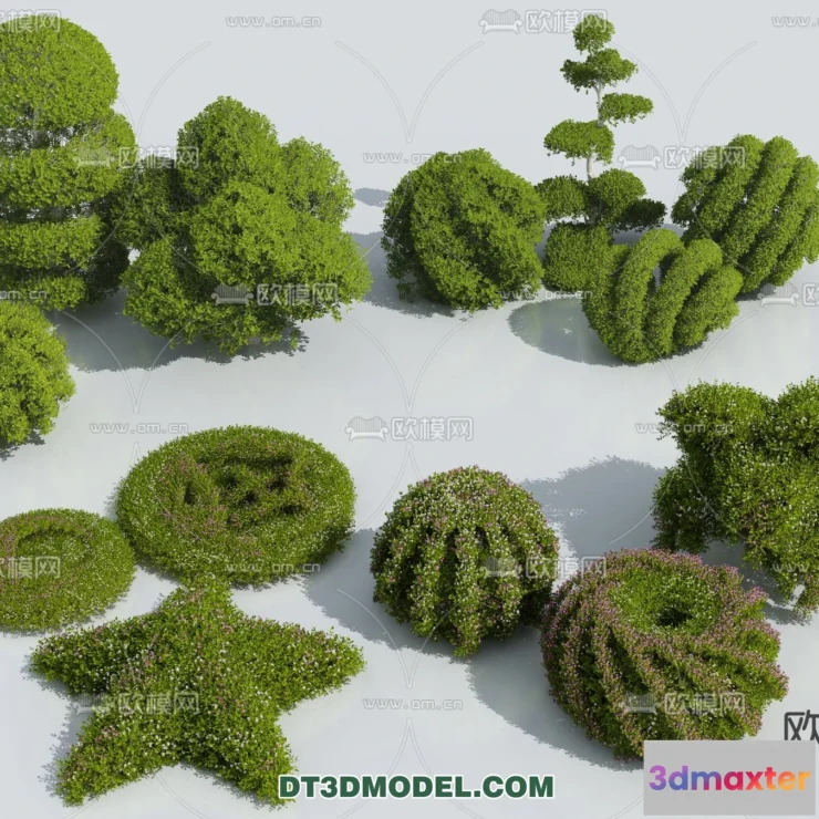 1238366 - PLANTS - BUSH - VRAY  CORONA - 3D MODEL - 307