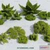 1238368 - PLANTS - BUSH - VRAY  CORONA - 3D MODEL - 308