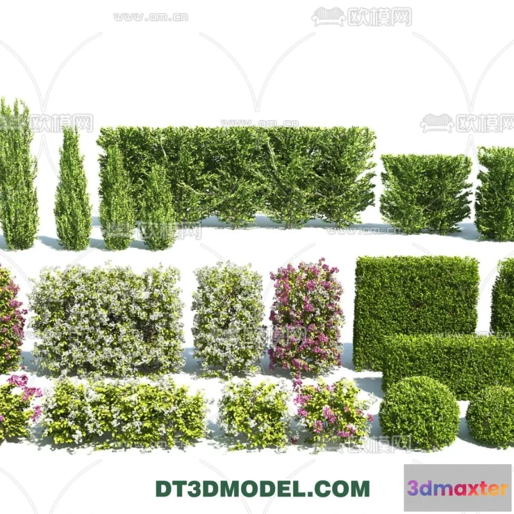 1238442 - PLANTS - BUSH - VRAY  CORONA - 3D MODEL - 345