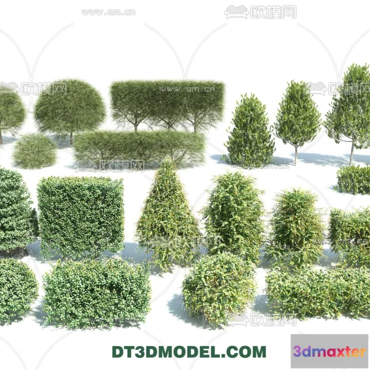 1238444 - PLANTS - BUSH - VRAY  CORONA - 3D MODEL - 346
