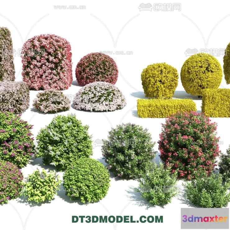 1238448 - PLANTS - BUSH - VRAY  CORONA - 3D MODEL - 348