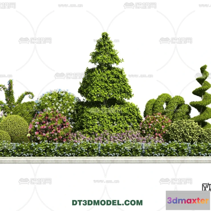 1238464 - PLANTS - BUSH - VRAY  CORONA - 3D MODEL - 356
