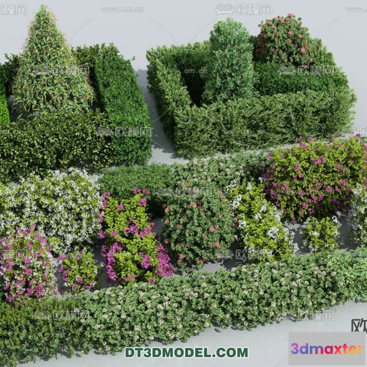 1238472 - PLANTS - BUSH - VRAY  CORONA - 3D MODEL - 360