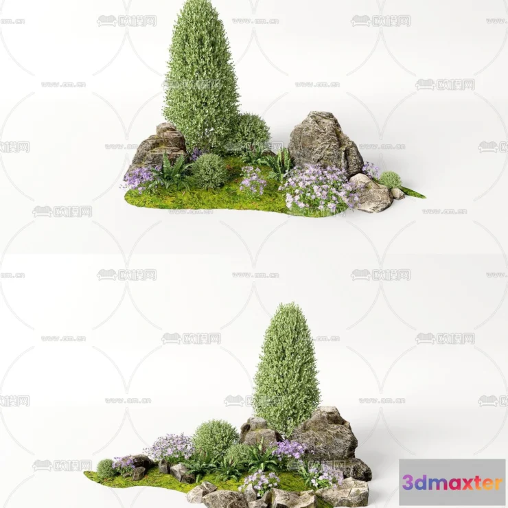 1238504 - PLANTS - BUSH - VRAY  CORONA - 3D MODEL - 376