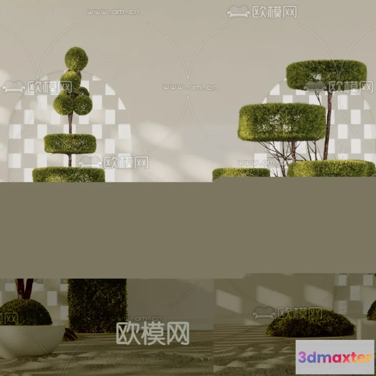 1238514 - PLANTS - BUSH - CORONA - 3D MODEL - 381