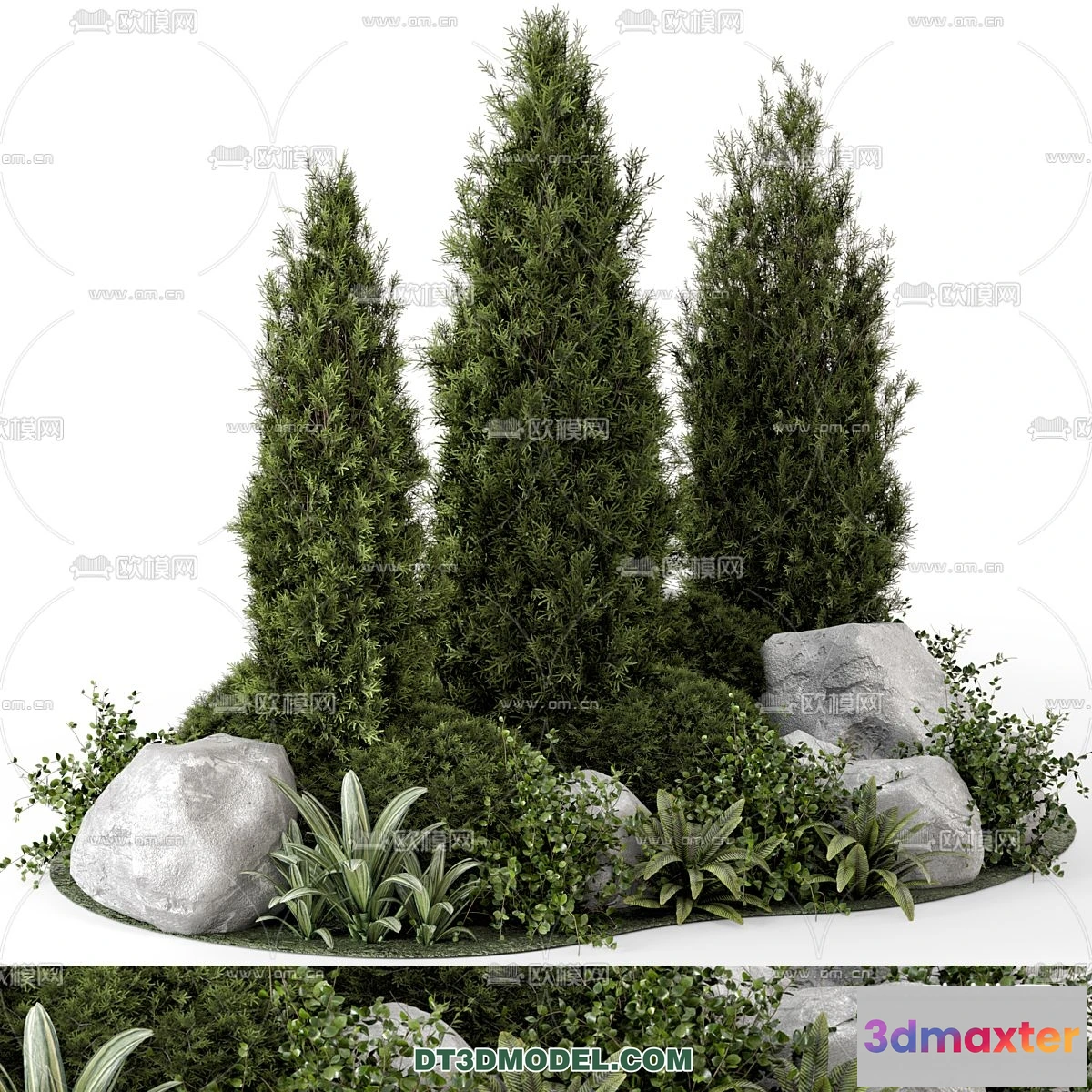1238518 - PLANTS - BUSH - VRAY  CORONA - 3D MODEL - 383