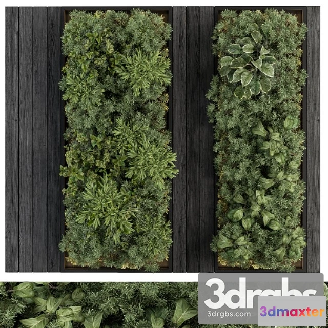 1010474 - Vertical Garden Black Frame Wall Decor 38